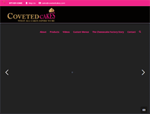Tablet Screenshot of covetedcakes.com